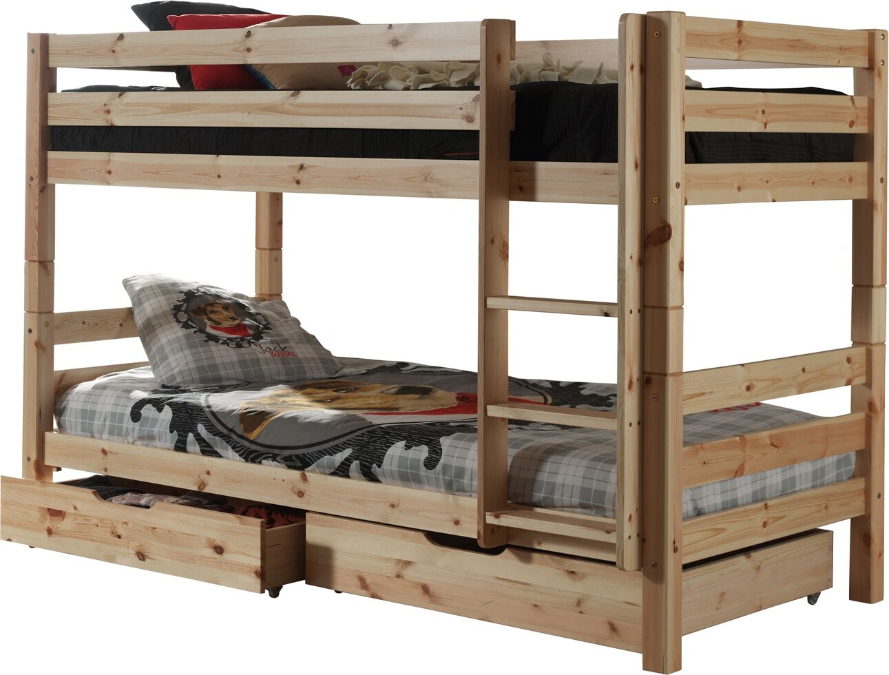 Etagenbett Pino Kiefer massiv 90 x 200 cm