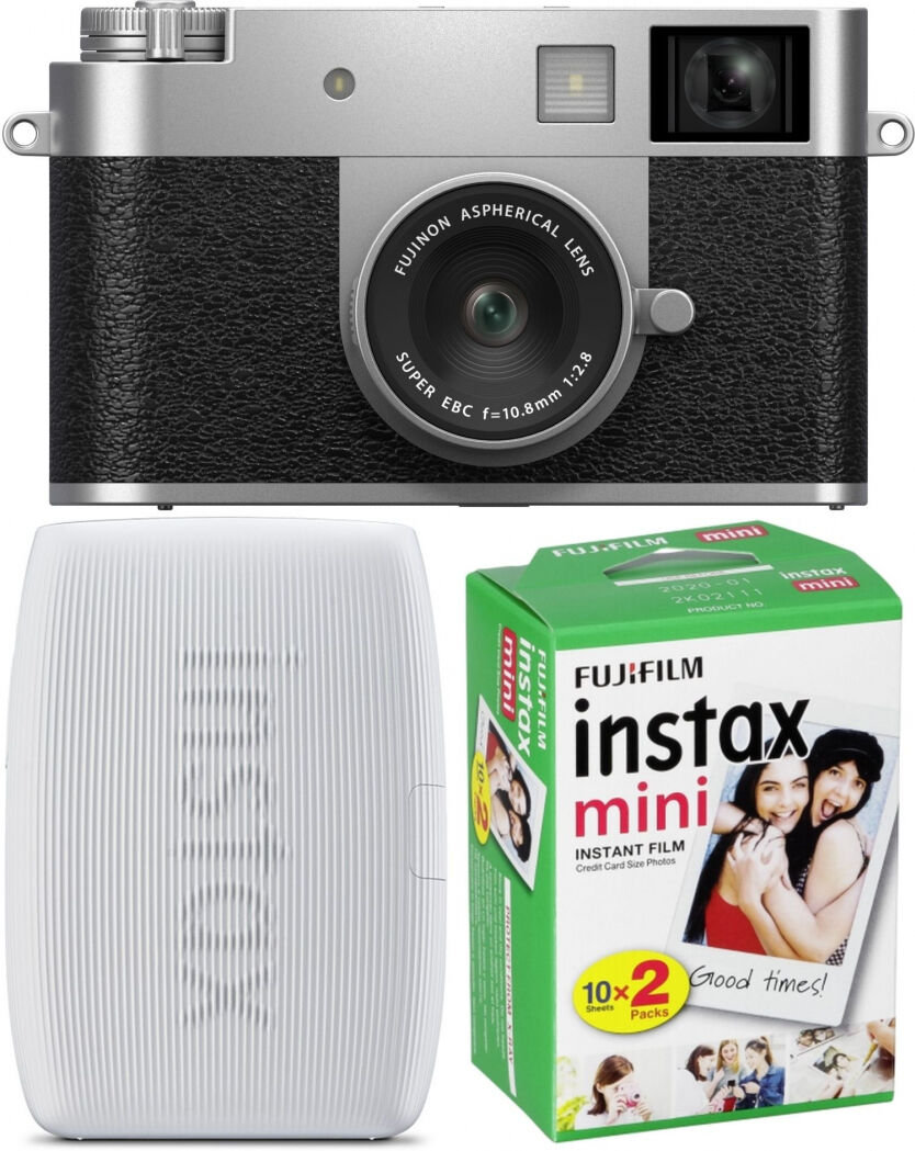 Fujifilm X-HF1 Argent + Fujifilm Instax Mini Link3 + Film DP