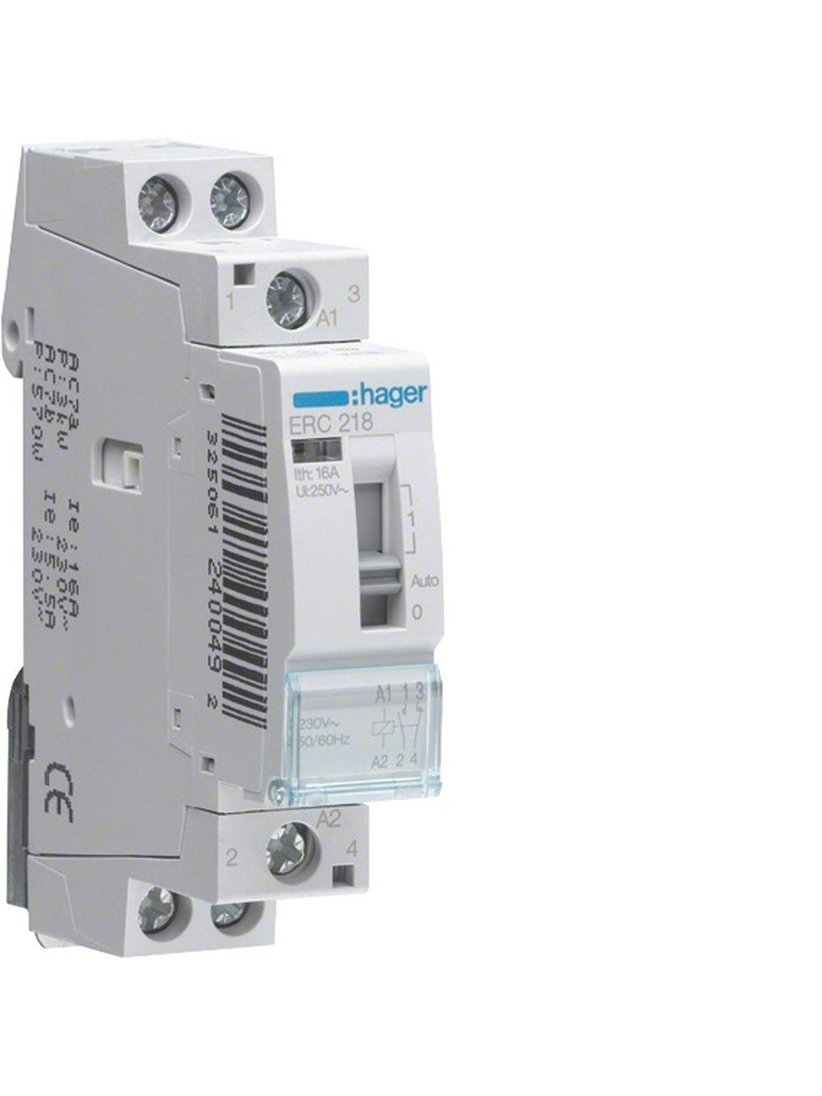 Hager Relay 16a 1no+1nc 12v~50hz