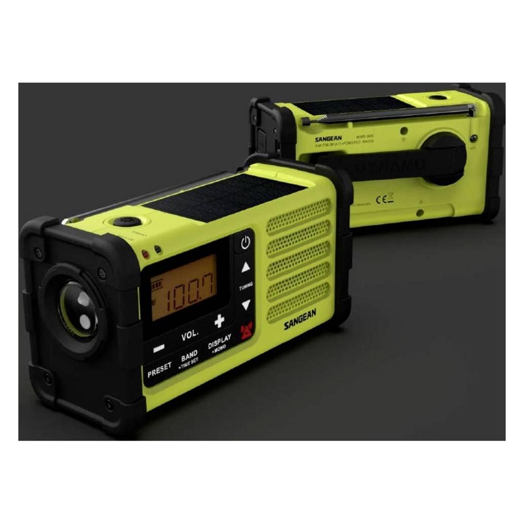 Sangean SNR-88 Notfallradio FM, AM, DAB+ wiederaufladbar, Solarpanel, Handkurb (AM, DAB+, FM) (A500572)