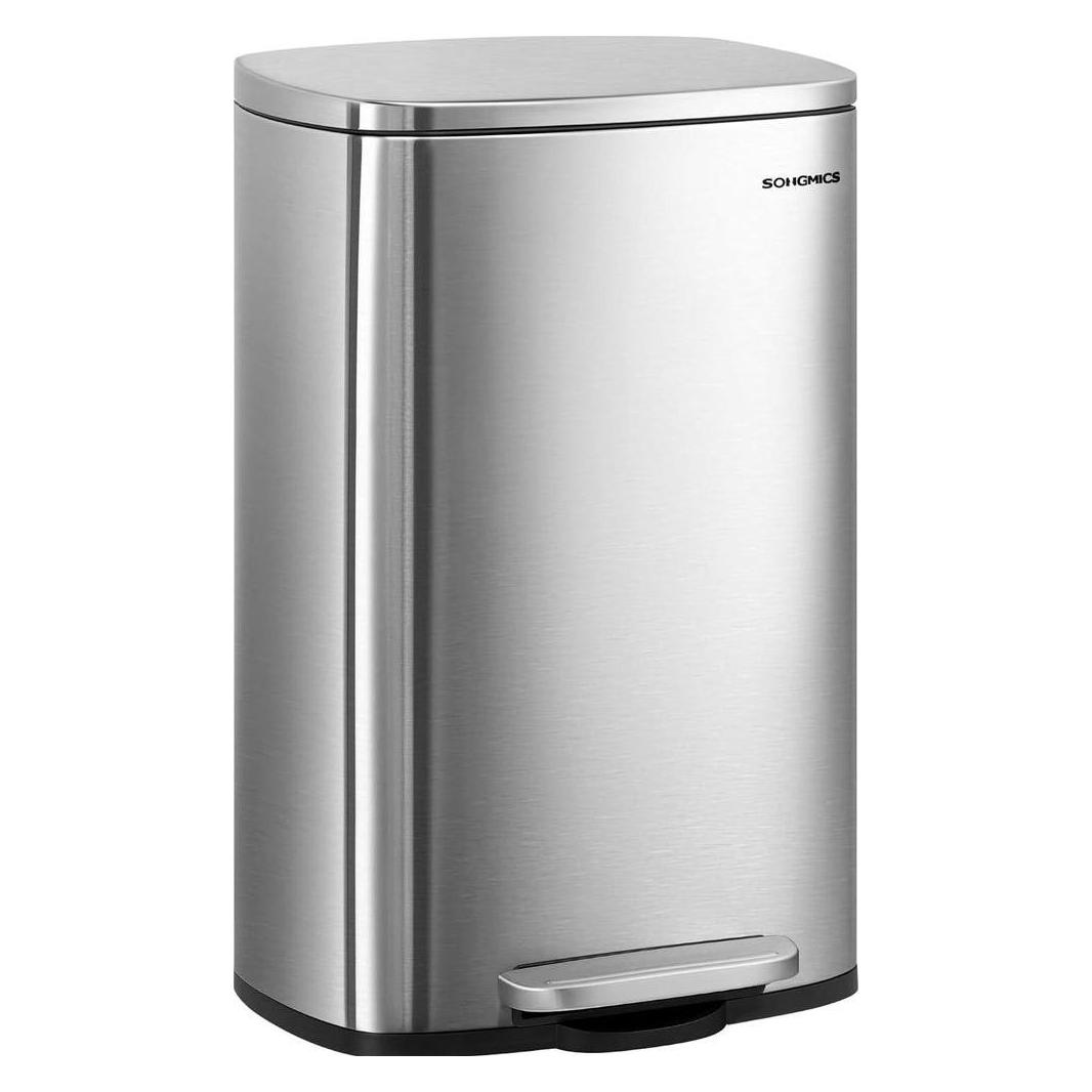 Songmics Mülleimer 50,0 l silber (50 l) (LTB050E01)