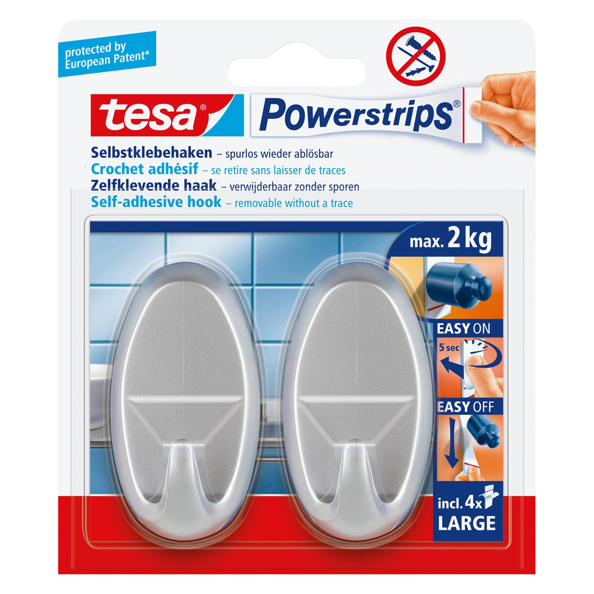 tesa Powerstrips Haken LARGE oval (58063-00000-20)