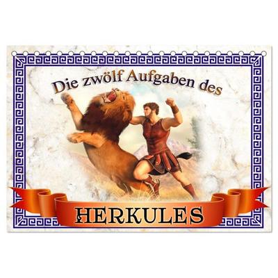 Die zwölf Aufgaben des Herkules (Tischkalender 2026 DIN A5 quer), CALVENDO Monatskalender