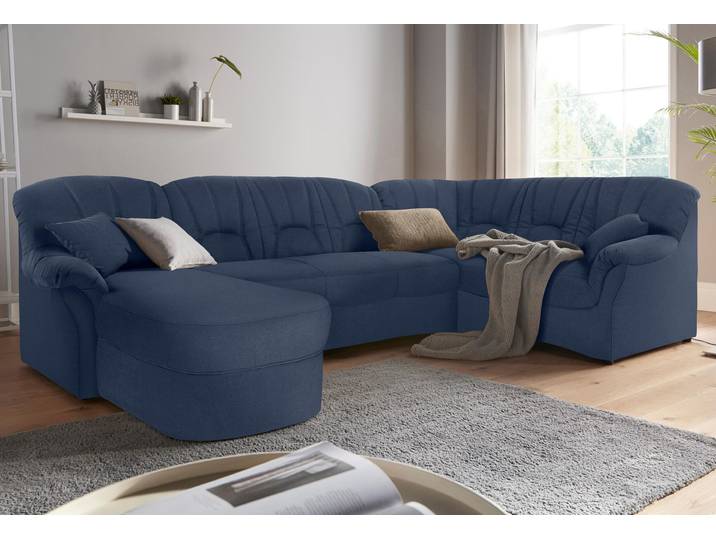DOMO collection Bahia mit viel Platz, Breite 308cm, zeitloses Design, U-Form wahlweise mit Bettfunktion