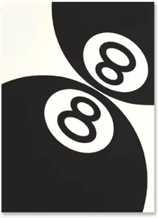 Inspire Picks Black & White 8 Ball Canvas Wall Art Billiards Club Style Home Decor fp1760 3 50x70cm Unframed