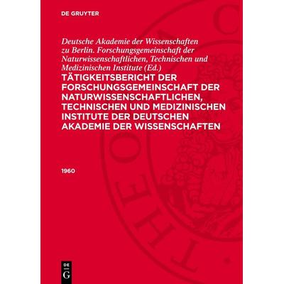 1960, Gebundene Ausgabe von , De Gruyter, 978-3-11-271348-8