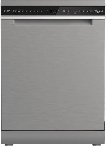 Whirlpool W8F HS61X, Lavastoviglie MaxiSpace 60cm, classe A, 15 coperti, 41dBA, Inox