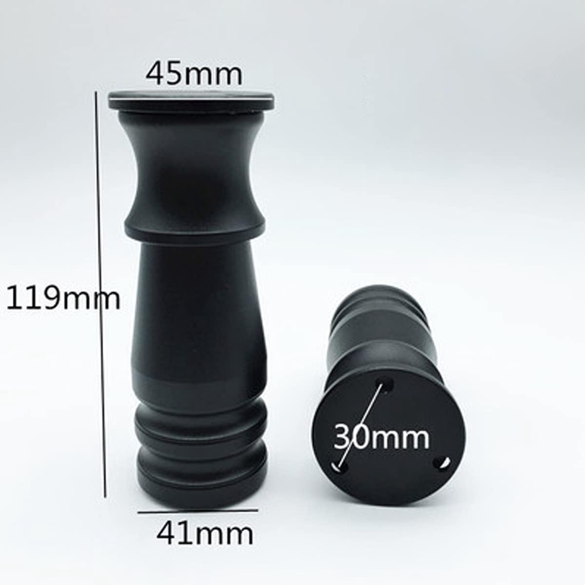 Verstelbare en stevige meubelpoten voor het herstellen van meubels, Hoogte: 12 cm, Zwart