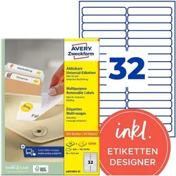 Avery Zweckform 960er-Pack Universal Klebeetiketten »L6031REV-25«
