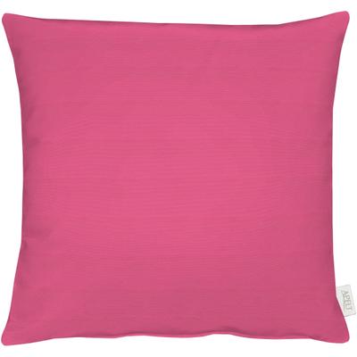 Dekokissen APELT "4362 Rips Uni-Farben, dezentes Design, Inklusive Füllung" Gr. 2, pink (pink, unifarben), B:51cm L:51cm, Mischgewebe, Dekokissen_Sitzkissen_Kissenhüllen, Wasser- und Schmutzabweisend, Inklusive Füllung, dezentes Design