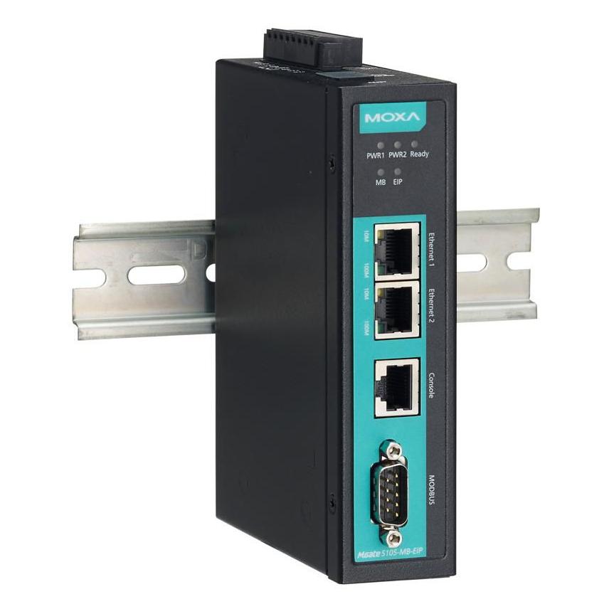 Moxa MGate 5105-MB-EIP - Gateway - 100Mb LAN, RS-232, RS-422, RS-485, Modbus (RS-232, RS-422/485) (46896M)