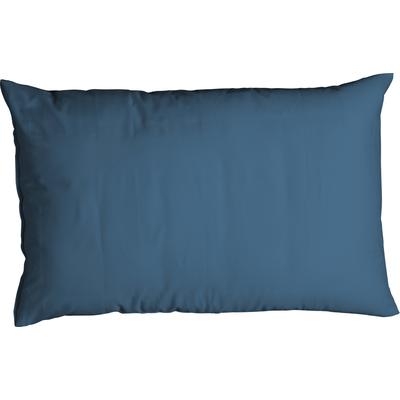 Kissenbezug CASATEX "Uni", blau (marine), B:40cm L:80cm, Satin, Baumwolle, Kissenbezüge, Kissenbezug, Uni Design, Reißverschluss, tolle Farben
