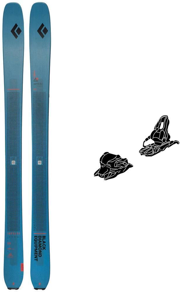 Black Diamond  - Pack Ski Impulse 98 Ti - 189 + 11.0 Tp 100mm Black Anthracite - Ski