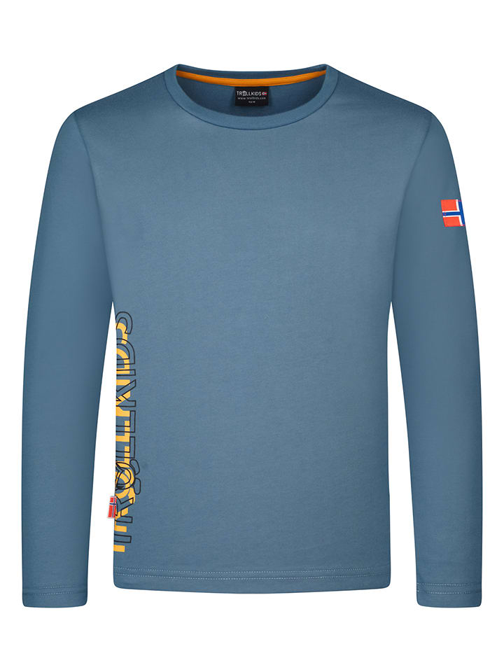 Trollkids Longsleeve "Stavanger" in Blau - 98