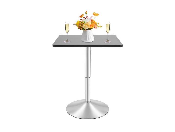 LuxusKollektion Bartisch Bartisch quadratisch 60x60 cm höhenverstellbar Schwarz (1-St)