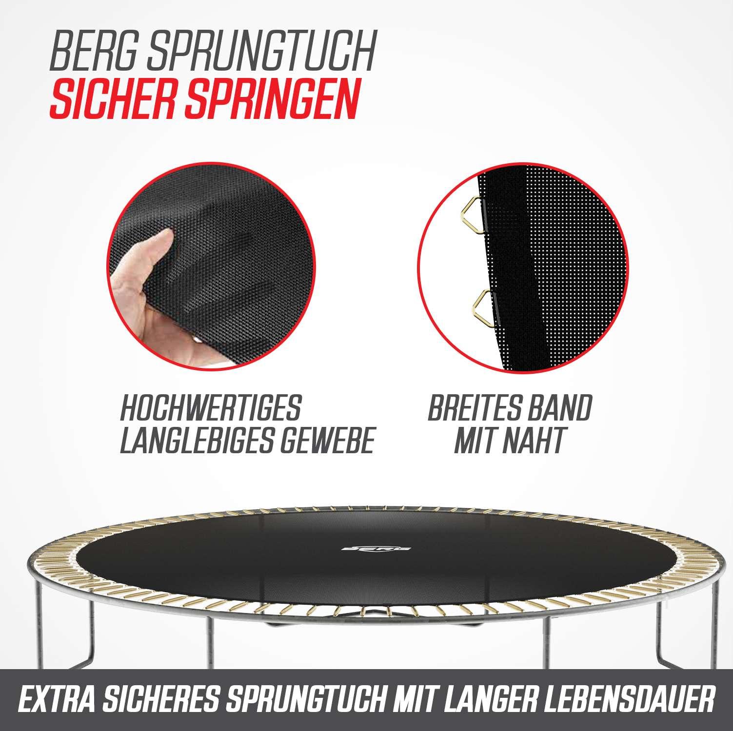 BERG 35.14.44.01, Versunkenes Trampolin, Rund, 120 kg, 14 Jahr(e), Schwarz