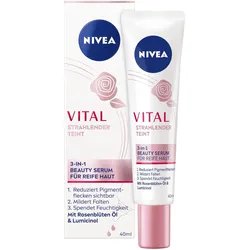 NIVEA Gesichtsserum VITAL STRAHLENDER TEINT 3-in-1 BEAUTY SERUM 40,0 ml