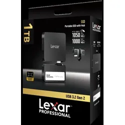 Lexar Go Portable SSD SL400 1TB mit integriertem Hub