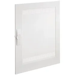 Hager FZ010NM Tür, univers, rechts, Media, geschlitzt, RAL 9010, für Schrank IP3X, 800x550mm