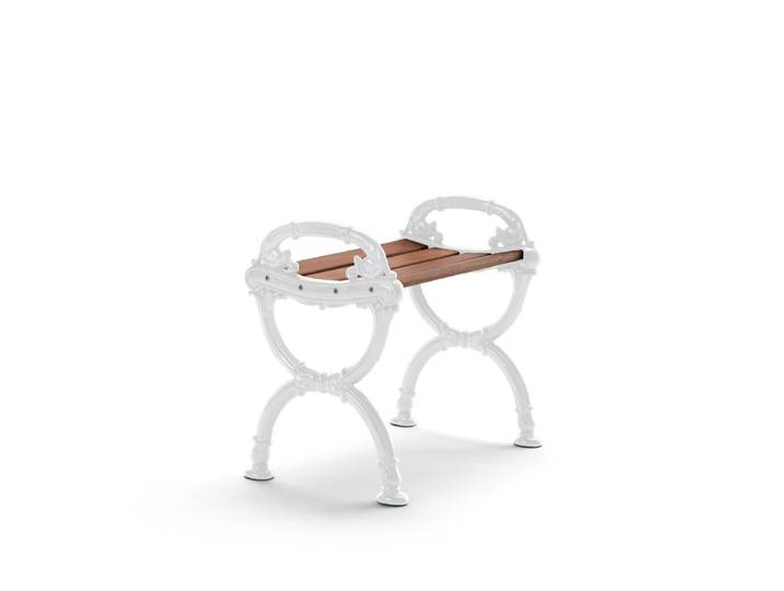 Byarums bruk Tabouret Byarum Acajou, support blanc