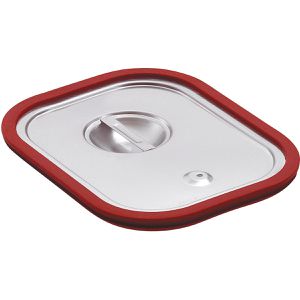 Bartscher GN-Deckel Top Line, A120625D, GN 1/2, Edelstahl CNS 18/10, Handgriff & Silikondichtung