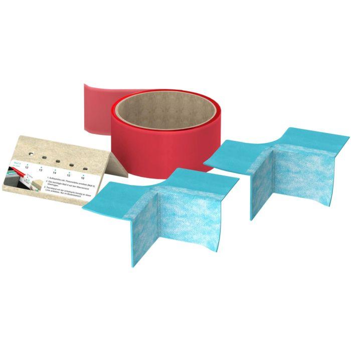 Mepa Ergänzungs-Set 180049 für Wannenabdichtband Aquaproof 3D T-Ecke