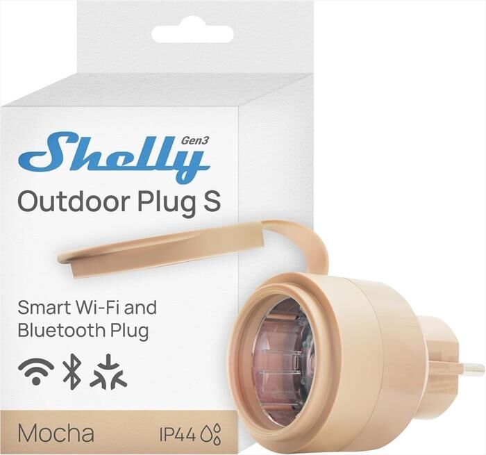SHELLY Outdoor Plug S Gen3-beige