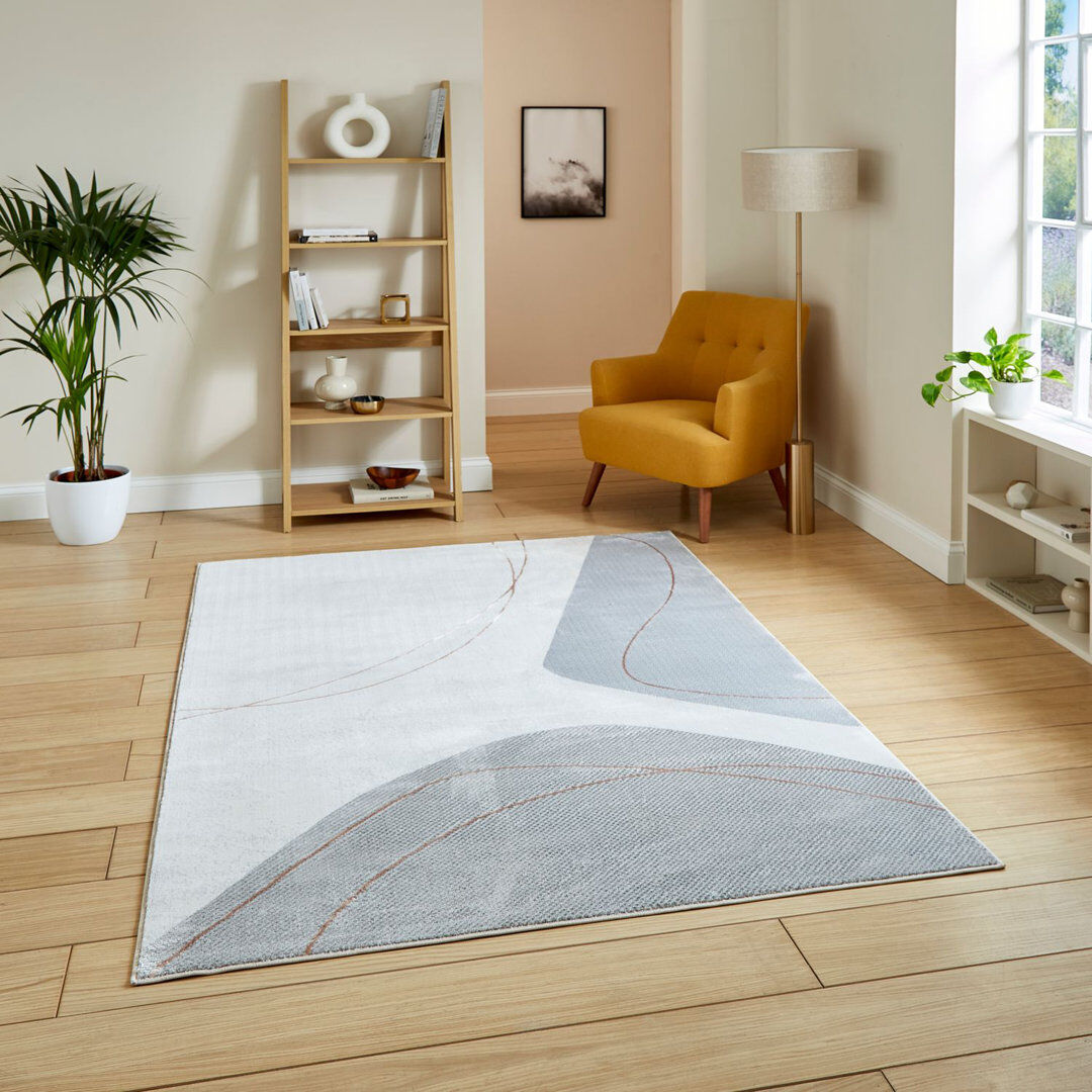 Think Rugs Apollo area rug Machine Woven Rectangle Blue Rectangle 200 x 290cm
