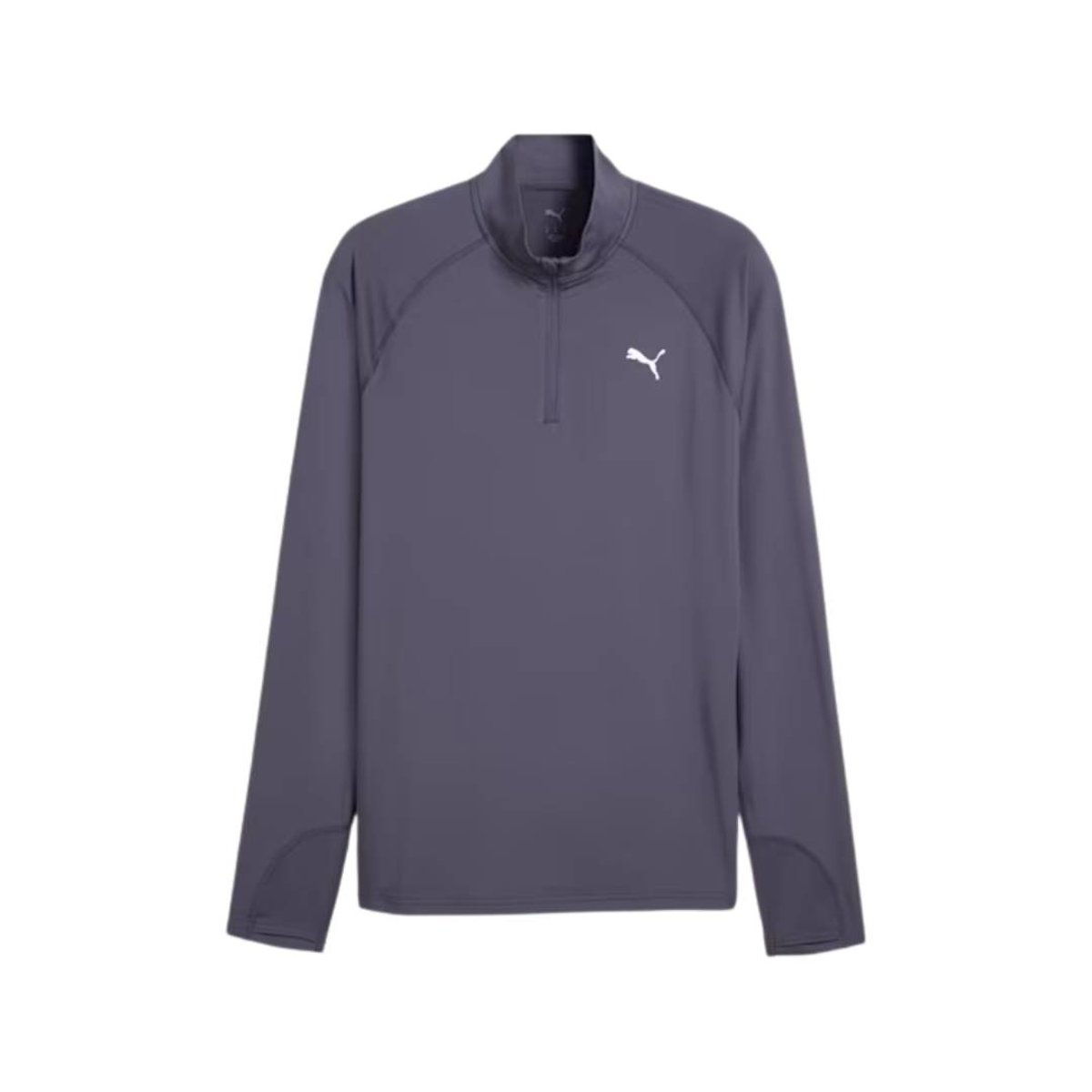 Maglia Puma Velocity Cloudspun a manica lunga con zip viola, Taglia M Uomo