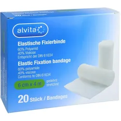 Alvita Elastische Fixierbinde 6 cmx x 4m