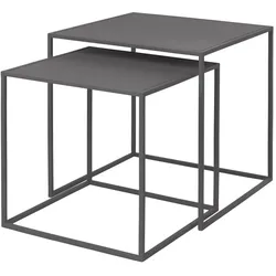 Fera Beistelltische 2er Set steel gray 40 x40x40cm