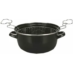 KRÜGER   Pommes-Frites-Topf schwarz, 24 cm