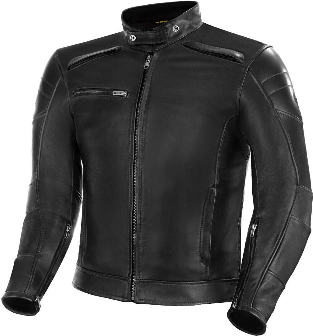 SHIMA Blake Motorrad Lederjacke BLAKE-JACKET-BLACK-S