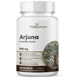 VitaSanum® Arjuna (Terminalia arjuna) – 1500 mg Tagesportion (3 Kapseln)