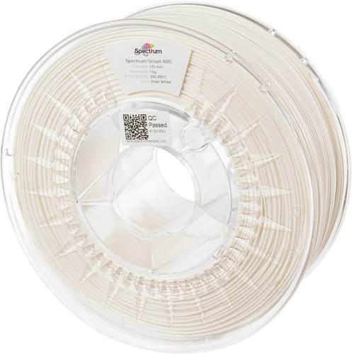 Spectrum Filaments 80092smart ABS Filament ABS schlagfest 1.75mm 1000g polar white, Polarweiß, Weiß 1St.