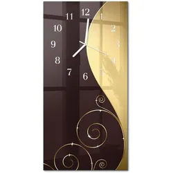 WANDUHR aus Glas 30x60 cm - Abstrakte Kunst
