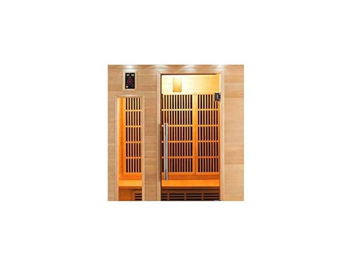 France Sauna - SN-Apollon-Q3 - Sauna Infrarouge Apollon - Bouton on/Off - Purification de la Cabine par Ioniseur - Chromothérapie 7 Couleurs - 3 Places