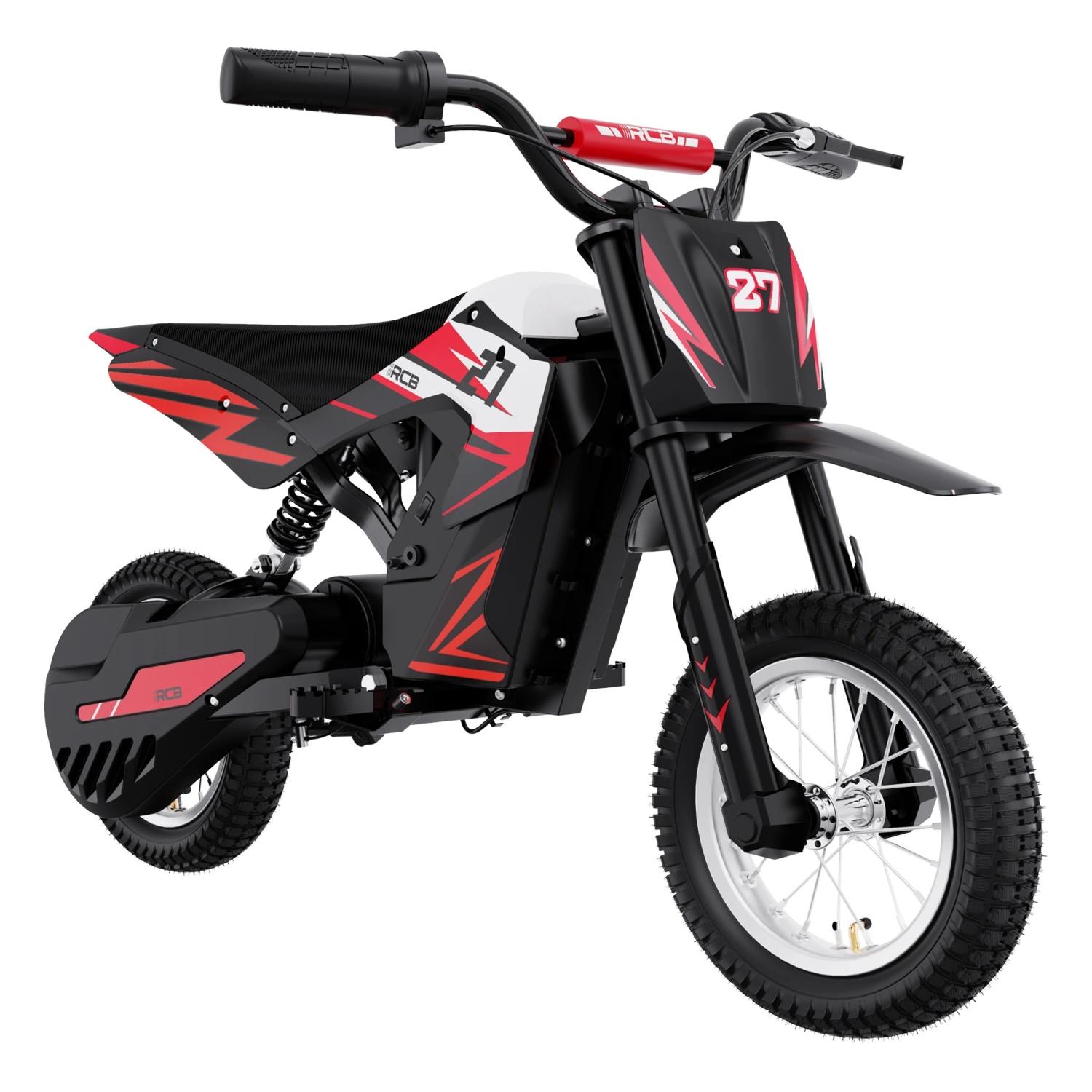 RCB R9X Kinder Elektro-Motorrad 36 V 300 W, 25 km/h, rot