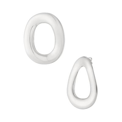 Paar Ohrstecker ADELIA´S "Ohrringe Ohrstecker aus Edelstahl in organischer Form, 1 Paar", Damen, Gr. Damen, Edelstahl, silberfarben, Ohrringe, Stylisch geformter Modeschmuck mit offenem Design
