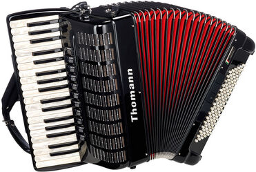 Thomann Concert IV/V 96 Special Schwarz mit rotem Balg