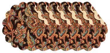 C&F Home Dorothy Round Quilted Placemat Set 6