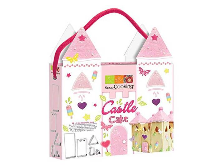 Castle Cake uitsteekvormpjes van roestvrij staal