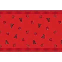Sovie HOME Tischdecke Tiffany in Rot aus Linclass® Airlaid 120 x 180 cm, 1 Stück - Tischtuch Weihnachten
