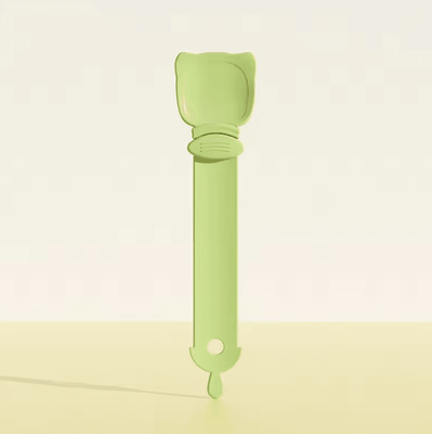 Inspire Curations Mess Free Cat Treat Squeeze Spoon Feeder green