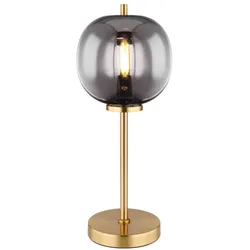 Globo 15345TMM Blacky I Tischleuchte Metall Messingfarben, 1X E14
