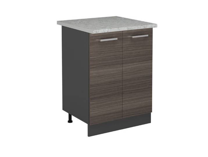 Meuble bas de cuisine R-Line 60cm PT Marbre Gris noble/Anthracite Vicco 53602