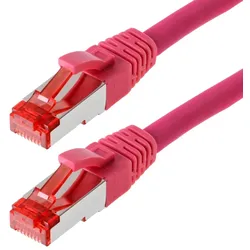 Helos Patchkabel S/FTP Cat 6 magenta 10,0m