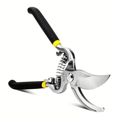 ProGrip 8 Heavy Duty Steel Curved Blade Pruners Garden Pruning Shears For Bush, Shrub & Hedge Work ProGrip 8 Heavy Duty Steel Curved Blade Pruners Garden Pruning Shears For Bush, Shrub & Hedge Work