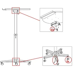 Abpackbeutel für Ergonomisches Stehpult