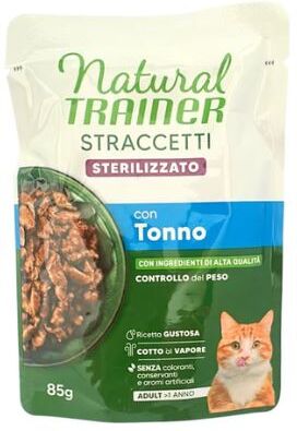 Antica Farmacia Orlandi Trainer Gatto Natural Straccetti Adulto Sterilizzato Tonno 85 Gr